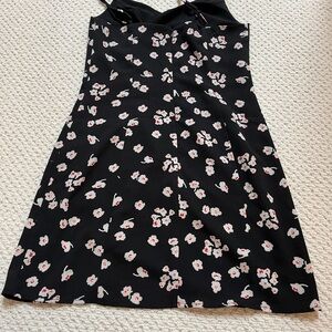 French Connection Black Floral Dress